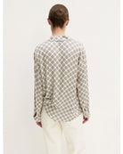 Camicia in raso stampato Bianco lana 2625116191200 004 EMME MARELLA 