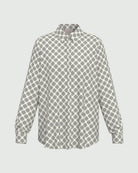 Camicia in raso stampato Bianco lana 2625116191200 004 EMME MARELLA 