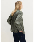 Camicia in twill stampato Salvia 2625116231200 003 EMME MARELLA 