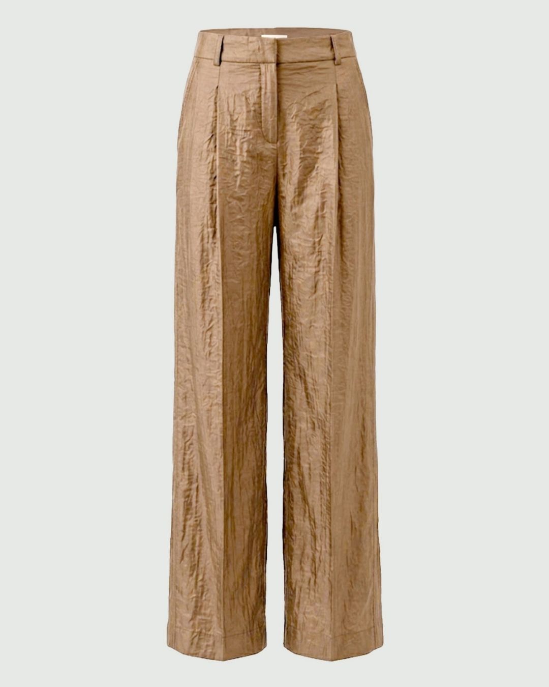 Pantalone wide leg in tessuto crinckle Naturale 2625136024200 001 EMME MARELLA 