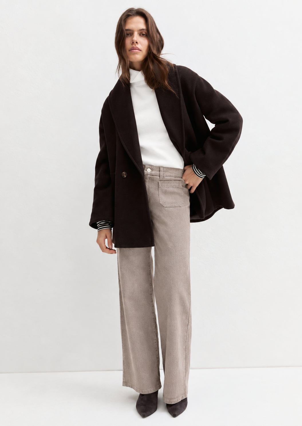Emme Marella Pantalone Donna Emmestro Ecru 2625136052200 001 EMME MARELLA 