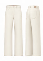 Emme Marella Pantalone Donna Emmfuxia Bianco Panna 2625136061200 001 EMME MARELLA 