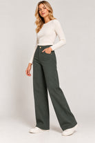 Emme Marella Pantalone Donna Emmfuxia Verde Sottobosco 2625136061200 003 EMME MARELLA 