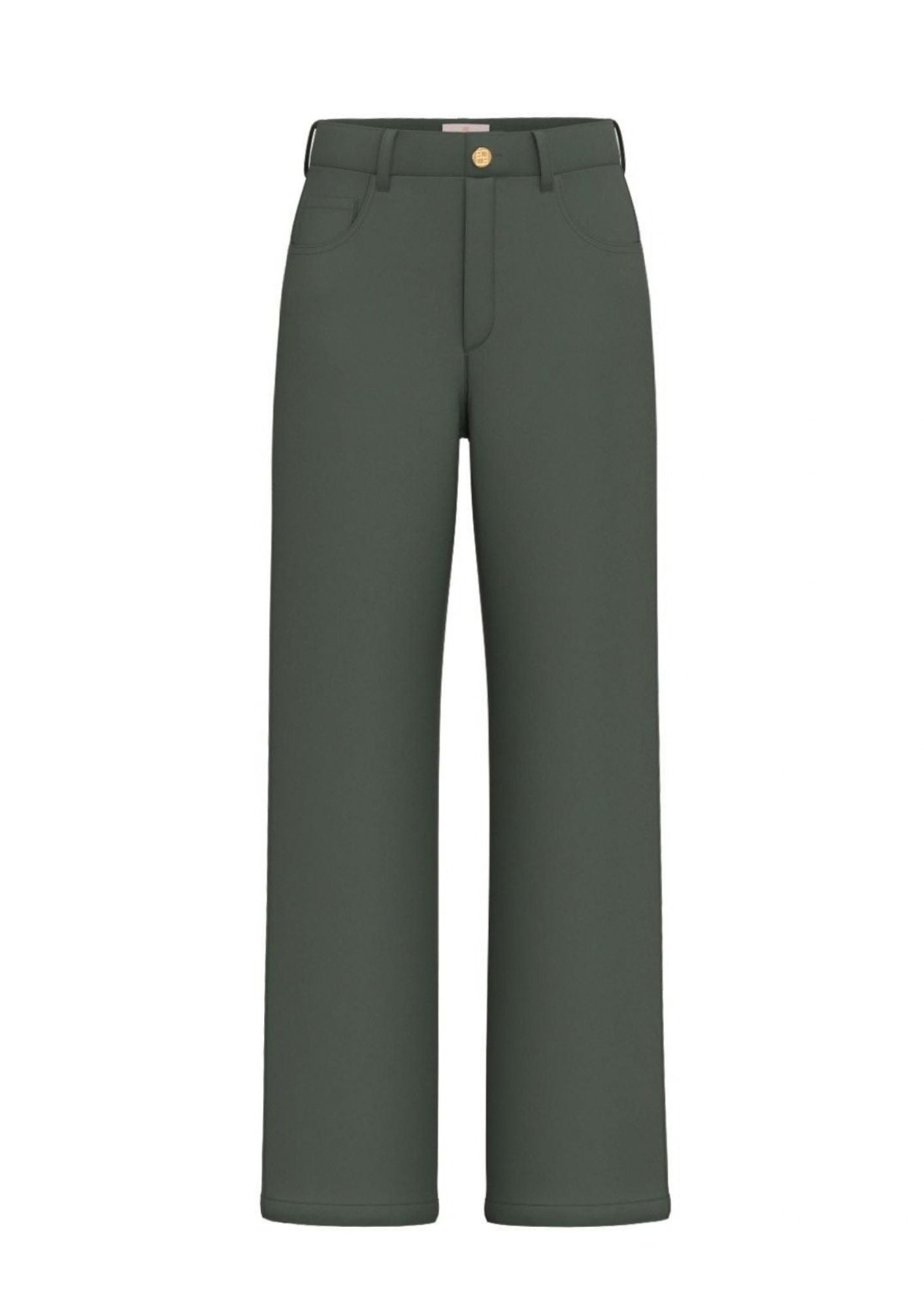 Emme Marella Pantalone Donna Emmfuxia Verde Sottobosco 2625136061200 003 EMME MARELLA 