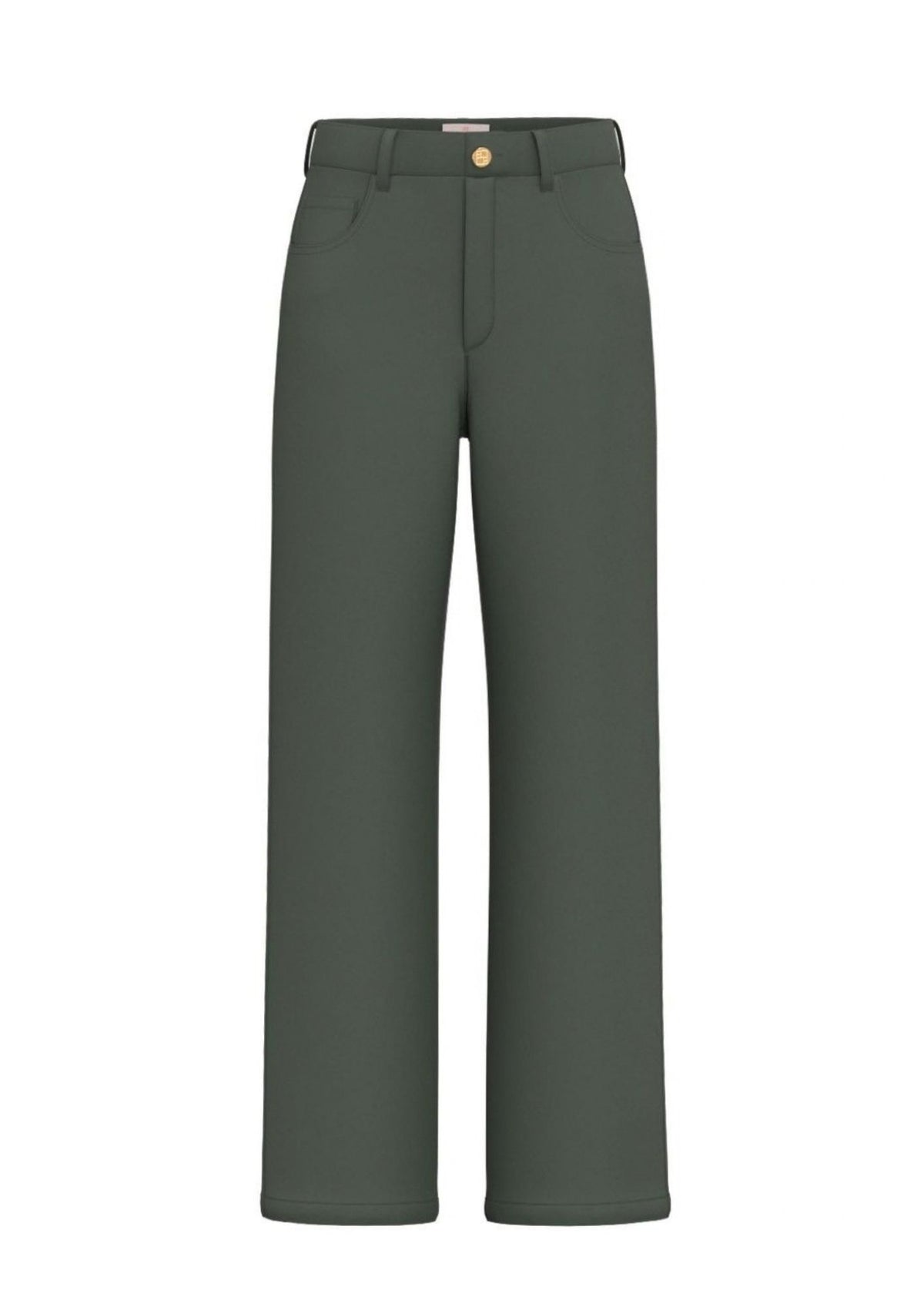 Emme Marella Pantalone Donna Emmfuxia Verde Sottobosco 2625136061200 003 EMME MARELLA 