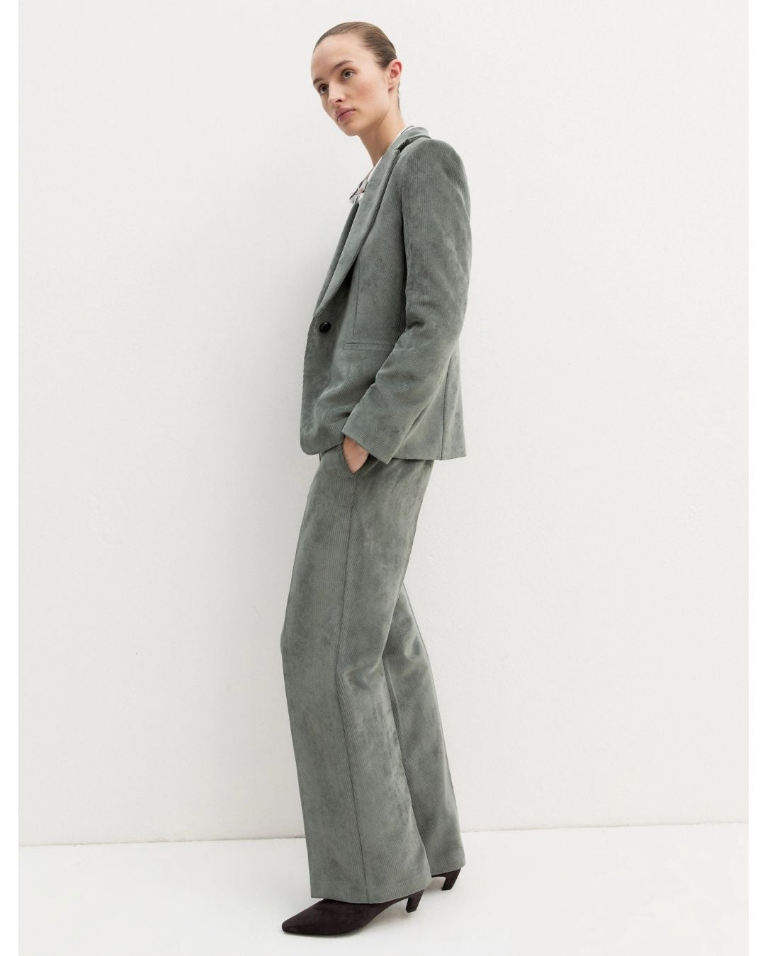 Pantalone in velluto a coste stretch Sottobosco 2625136101200 004 EMME MARELLA 