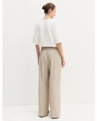 Pantalone dritto in flanella stretch Emmfiesta Ecru' 2625136111200 004 EMME MARELLA 