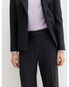 Pantalone dritto in gabardina stretch Emmpentola2 Blu 2625136202200 002 EMME MARELLA 