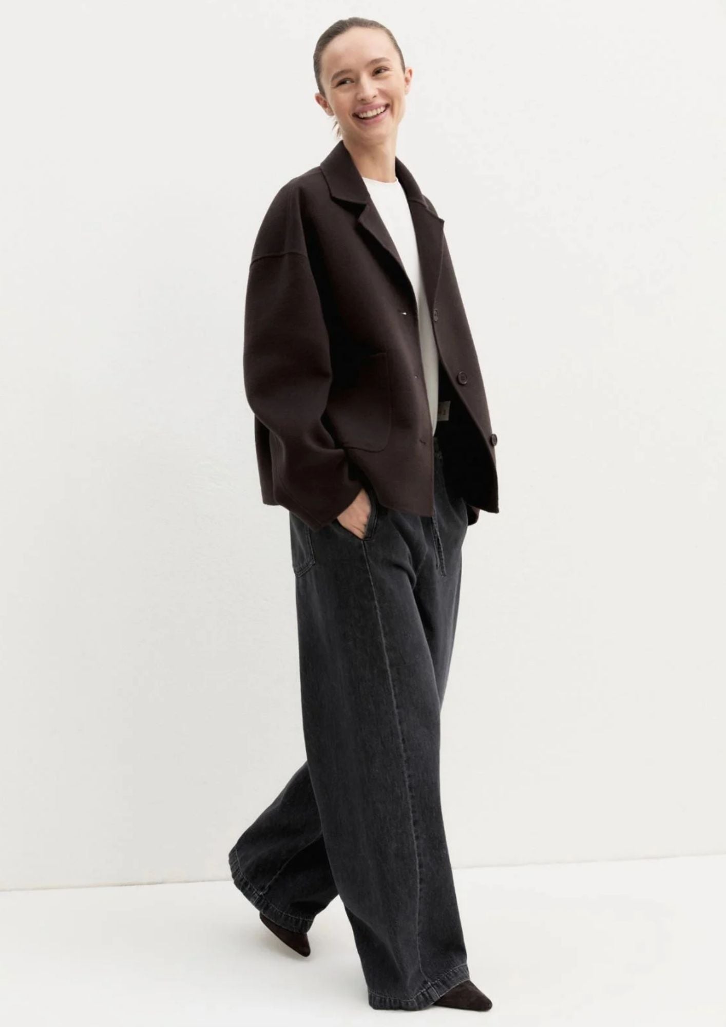 Denim jogger ampio Emmtrionfo Nero 2625186011200 002 EMME MARELLA 