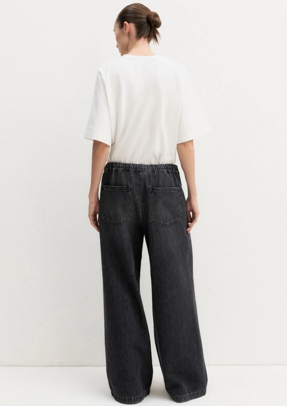 Denim jogger ampio Emmtrionfo Nero 2625186011200 002 EMME MARELLA 