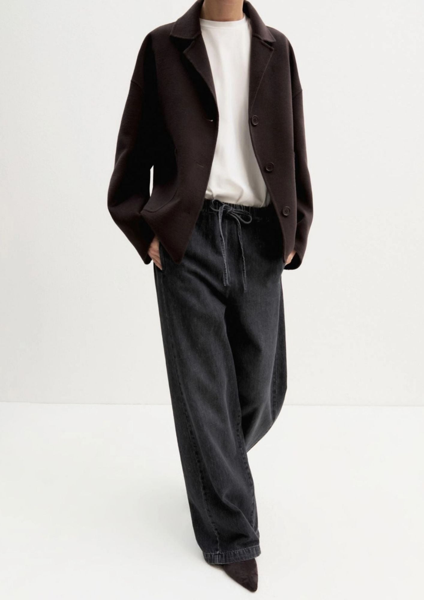Denim jogger ampio Emmtrionfo Nero 2625186011200 002 EMME MARELLA 