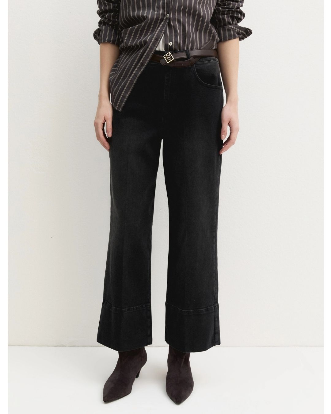 Jeans cropped Nero 2625186041200 004 EMME MARELLA 