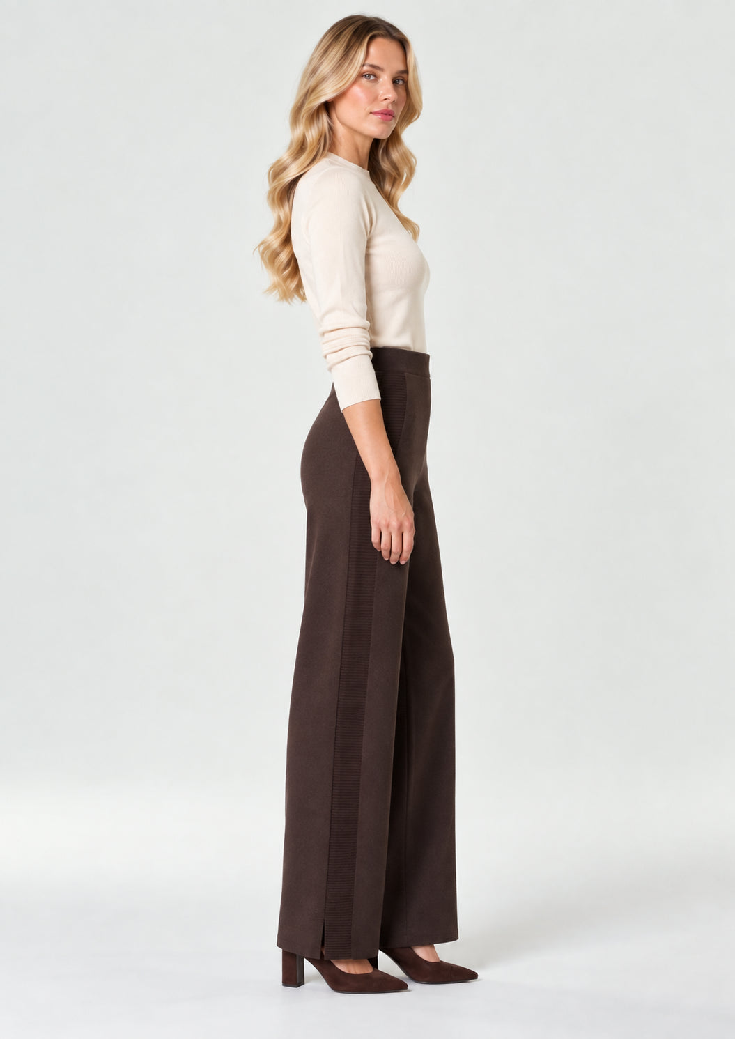Pantalone in viscosa stretch Emmfoggia Testa di Moro 2625336011200 008 EMME MARELLA 