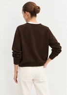 Cardigan dritto in viscosa stretch Emmbacini Testa di Moro 2625346041200 008 EMME MARELLA 