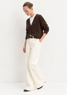 Cardigan dritto in viscosa stretch Emmbacini Testa di Moro 2625346041200 008 EMME MARELLA 