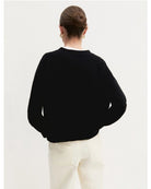 Cardigan dritto in viscosa stretch Nero 2625346041200 016 EMME MARELLA 