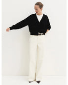 Cardigan dritto in viscosa stretch Nero 2625346041200 016 EMME MARELLA 