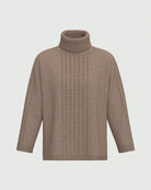 Maglia morbida in misto lana con paillette Tortora 2625366092200 002 EMME MARELLA 