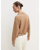 Polo crop in maglia stretch Cammello 2625366121200 007 EMME MARELLA 