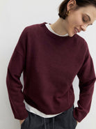Maglia in pura lana Emmrea Merlot 2625366132200 005 EMME MARELLA 