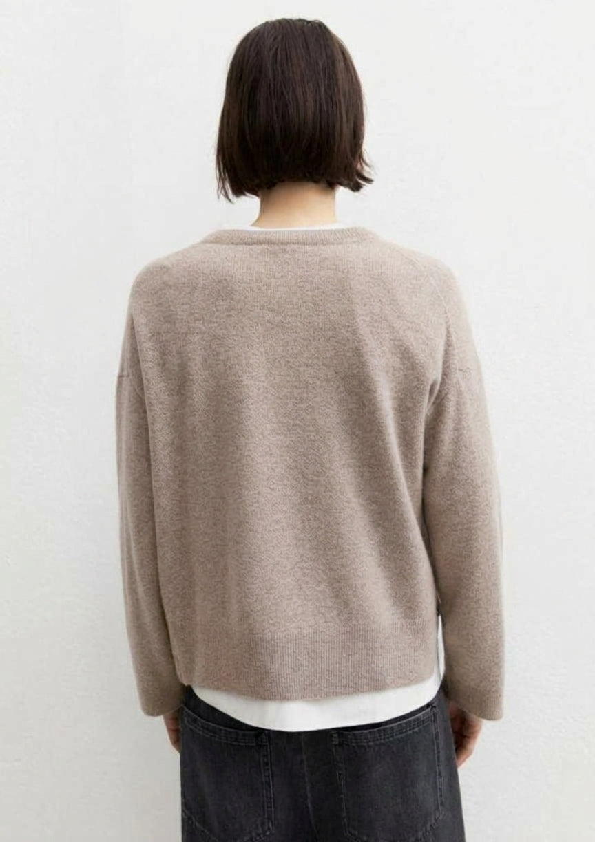 Maglia in pura lana Emmrea Beige 2625366132200 006 EMME MARELLA 