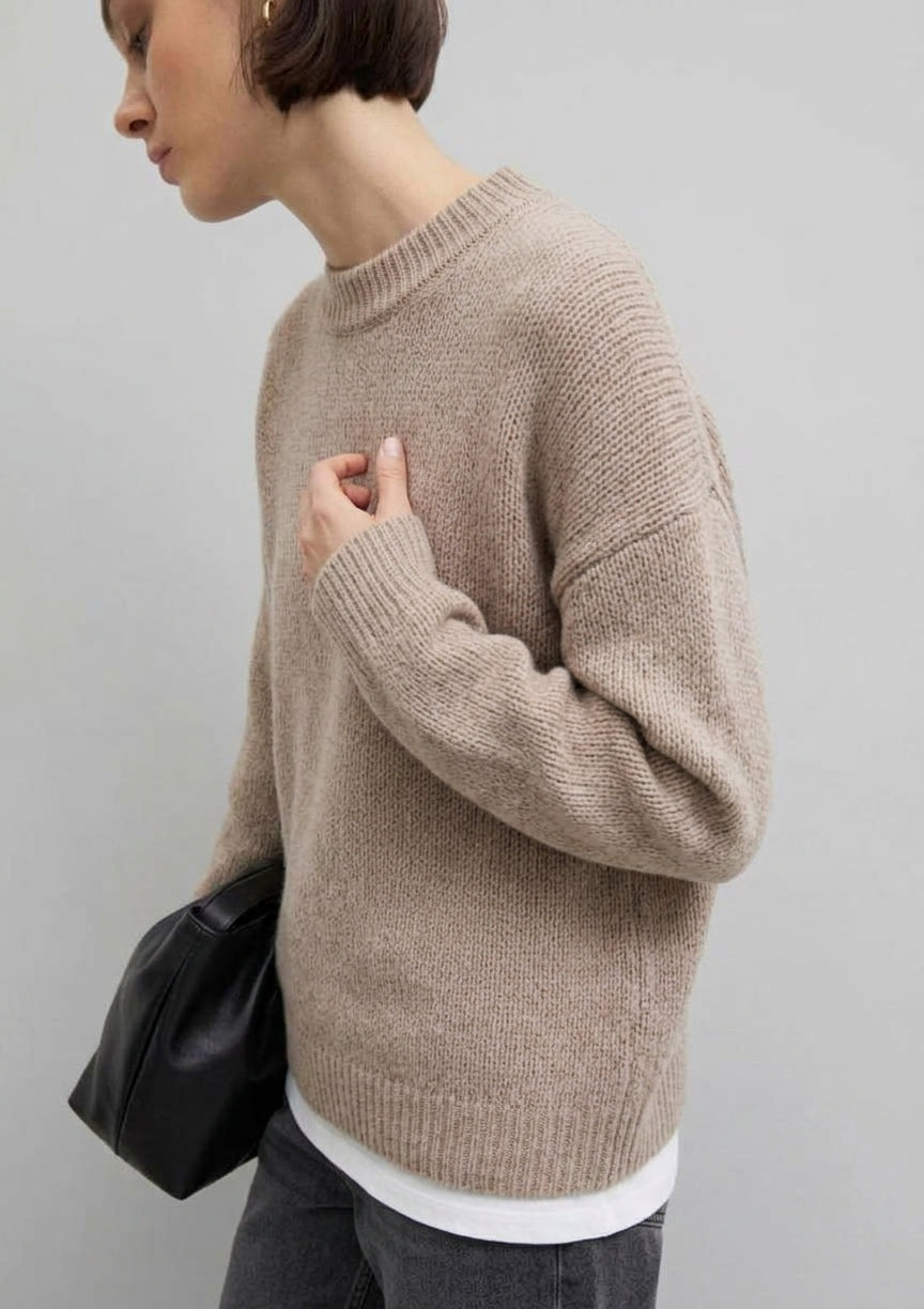 Maglia in pura lana Emmrea Beige 2625366132200 006 EMME MARELLA 