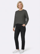 Maglia in filato di misto lana con lurex e paillette Emmardente Grigio Scuro 2625366171200 004 EMME MARELLA 