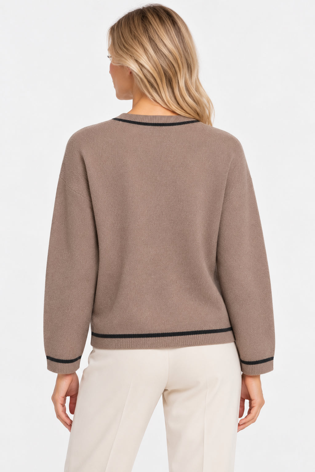 Maglia in filato lana e cashmere Emmegrege Tortora 2625366241200 010 EMME MARELLA 