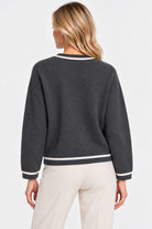 Maglia in filato lana e cashmere Emmegrege Grigio Scuro Melange 2625366241200 011 EMME MARELLA 