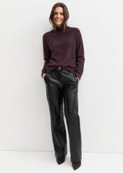 Maglia a collo alto in pura lana Emmedicola Bordeaux 2625366262200 005 EMME MARELLA 