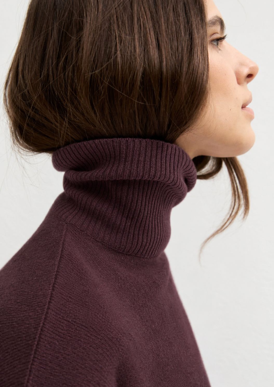 Maglia a collo alto in pura lana Emmedicola Bordeaux 2625366262200 005 EMME MARELLA 