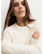 Maglia girocollo con paillette Panna 2625366272200 001 EMME MARELLA 