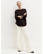 Maglia over in viscosa stretch Testa di moro 2625366281200 008 EMME MARELLA 