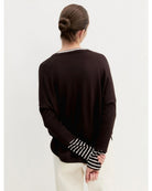 Maglia over in viscosa stretch Testa di moro 2625366281200 008 EMME MARELLA 