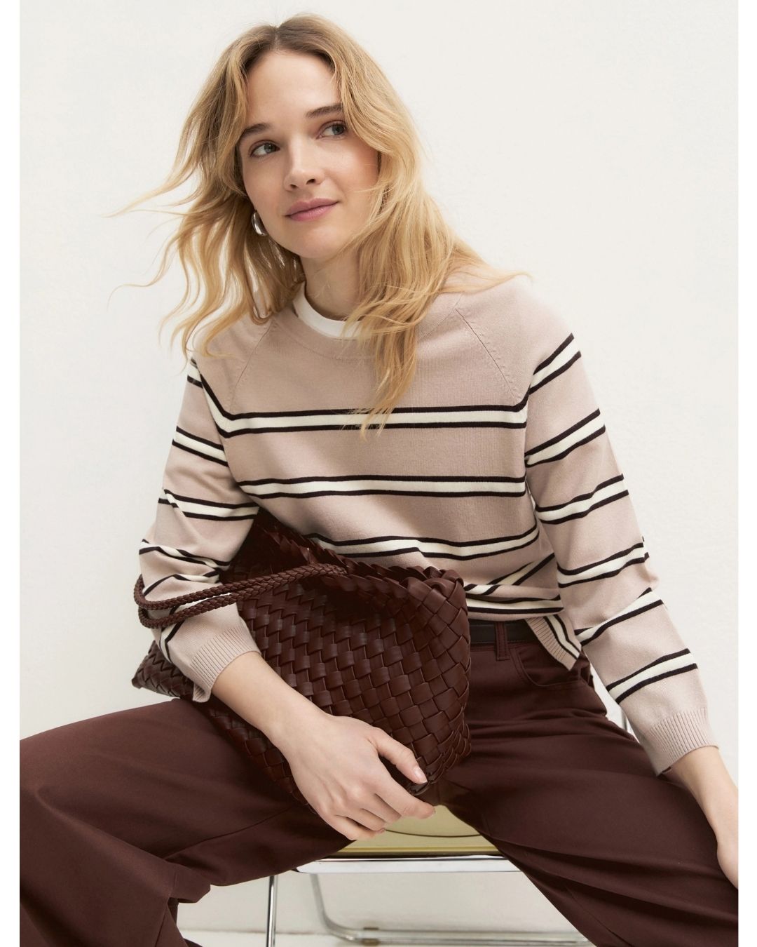 Maglia in viscosa stretch Sabbia 2625366291200 010 EMME MARELLA 