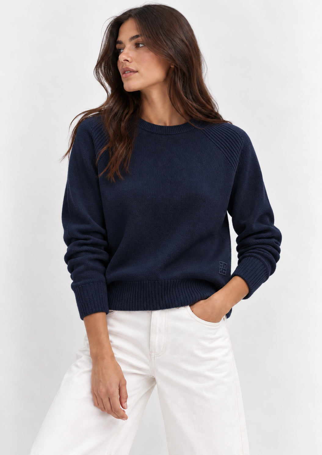 Maglia in filato di misto viscosa stretch Emmdanza Blu Navy 2625366301200 001 EMME MARELLA 