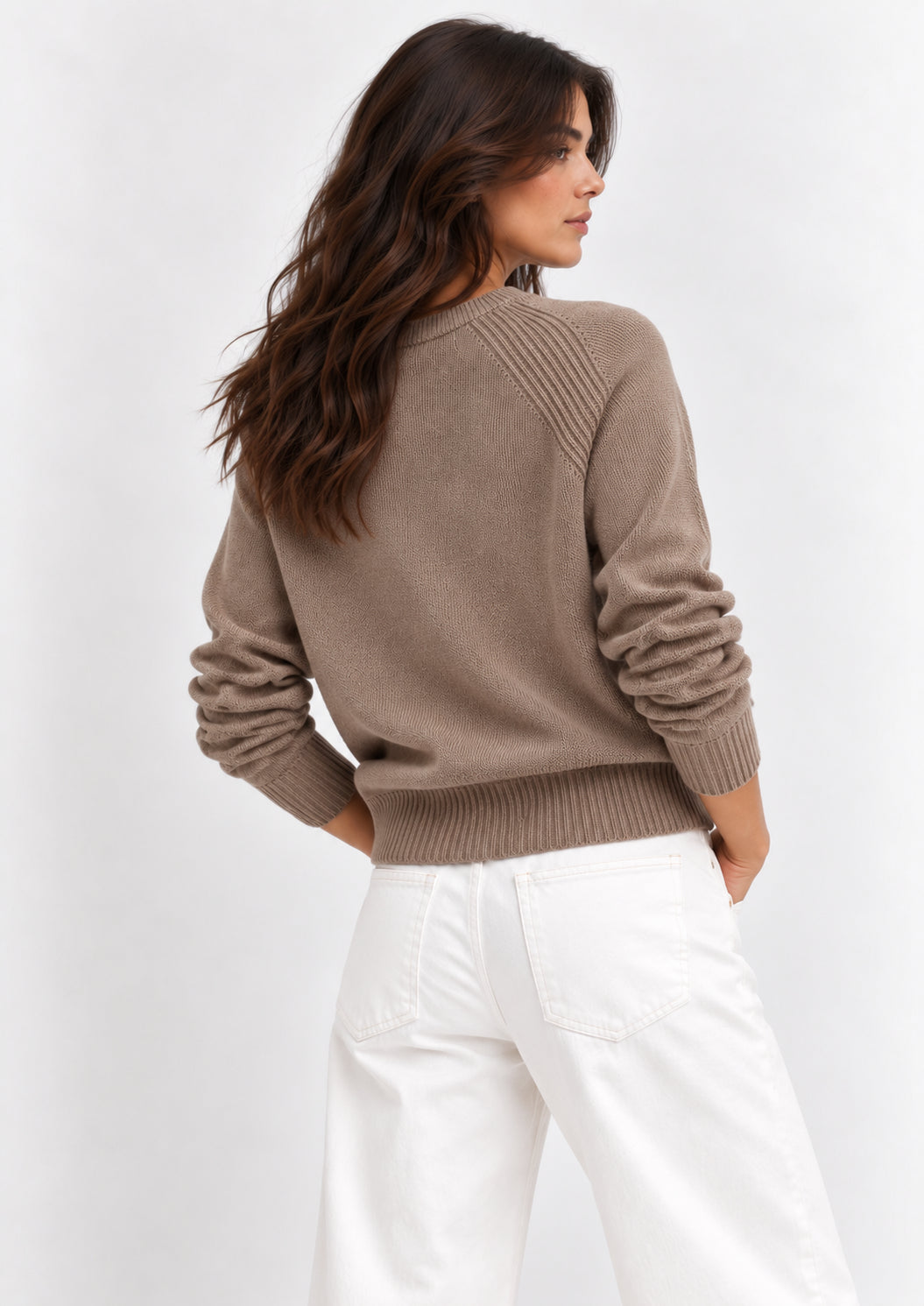 Maglia in filato di misto viscosa stretch Emmdanza Beige 2625366301200 005 EMME MARELLA 