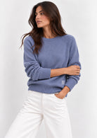 Maglia in filato di misto viscosa stretch Emmdanza Blu Ortensia 2625366301200 014 EMME MARELLA 