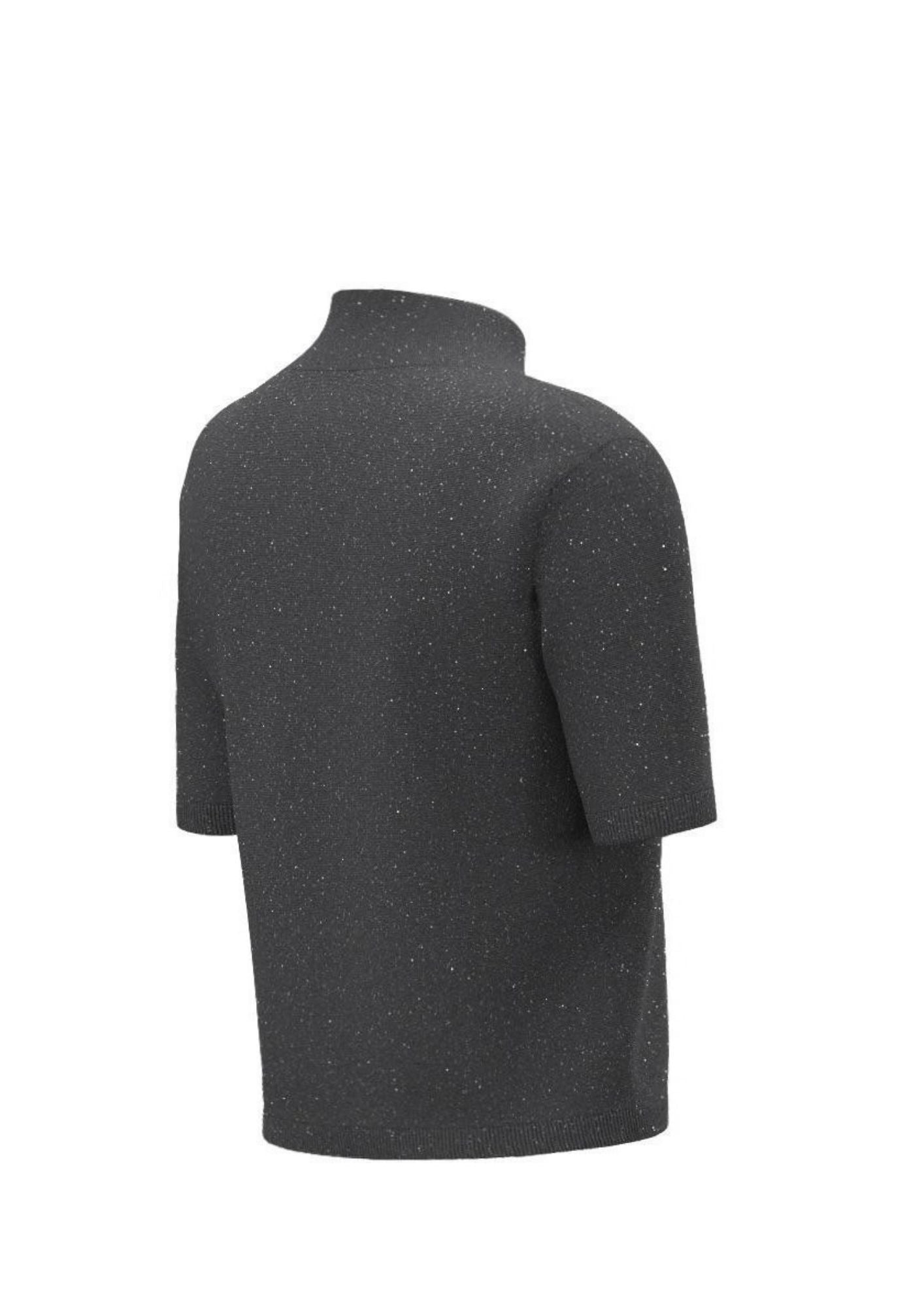 T-shirt in filato di misto lana leggero con lurex Emmmaggio Grigia 2625366351200 004 EMME MARELLA 