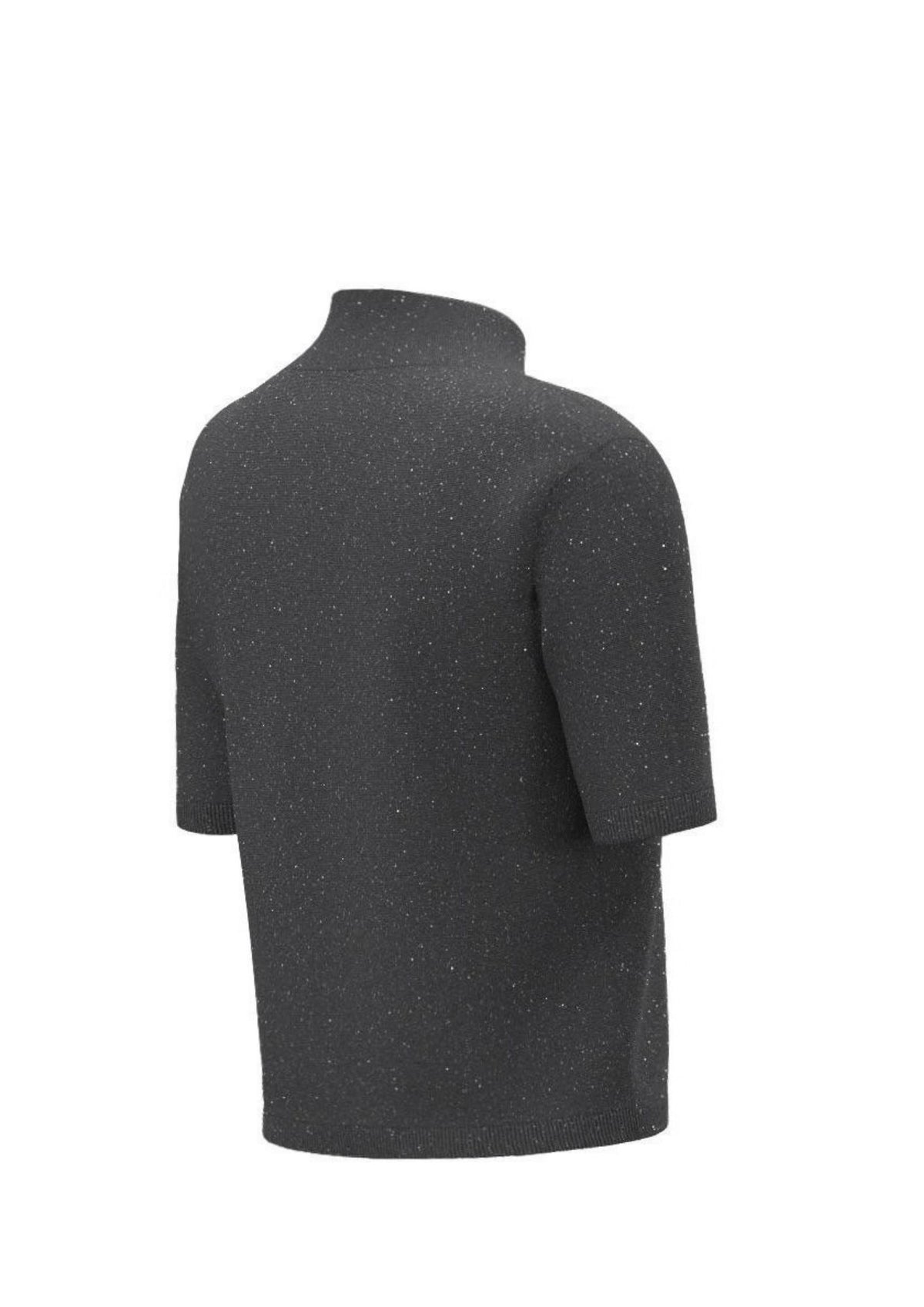 T-shirt in filato di misto lana leggero con lurex Emmmaggio Grigia 2625366351200 004 EMME MARELLA 