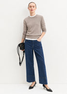 Maglia in lana e cashmere Emmlaccio Beige 2625366361200 003 EMME MARELLA 