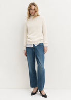 Maglia in misto cashmere Emmnetto Avorio 2625366371200 001 EMME MARELLA 