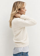 Maglia in misto cashmere Emmnetto Avorio 2625366371200 001 EMME MARELLA 