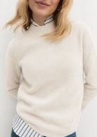 Maglia in misto cashmere Emmnetto Avorio 2625366371200 001 EMME MARELLA 