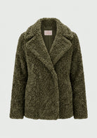 Giaccone in tessuto furry Emmcrea Verde Oliva 2625456022200 001 EMME MARELLA 