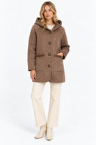 Parka in jersey dal finish vellutato reversibile Emmottone Tortora 2625456061200 002 EMME MARELLA 