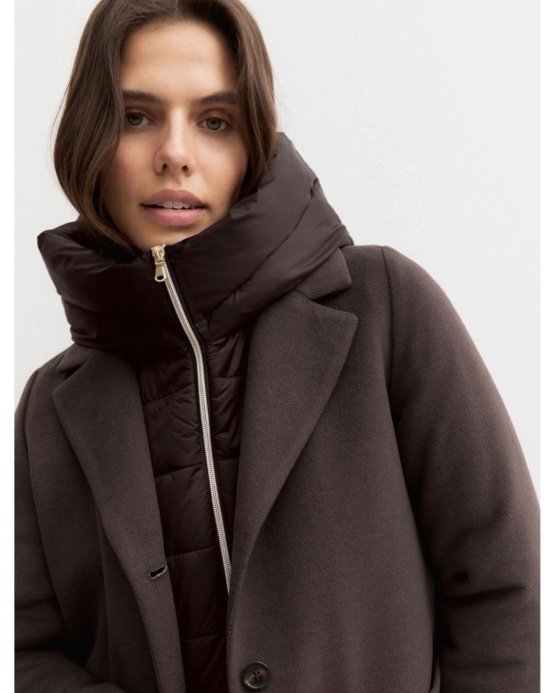 Capospalla lungo imbottito Marrone 2625486022200 009 EMME MARELLA 