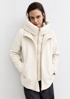 Capospalla in panno soft imbottito Emmsorriso Bianco Panna 2625486082200 001 EMME MARELLA 