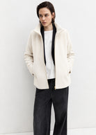 Capospalla in panno soft imbottito Emmsorriso Bianco Panna 2625486082200 001 EMME MARELLA 