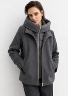 Capospalla in panno soft imbottito Emmsorriso Grigio Scuro Melange 2625486082200 011 EMME MARELLA 